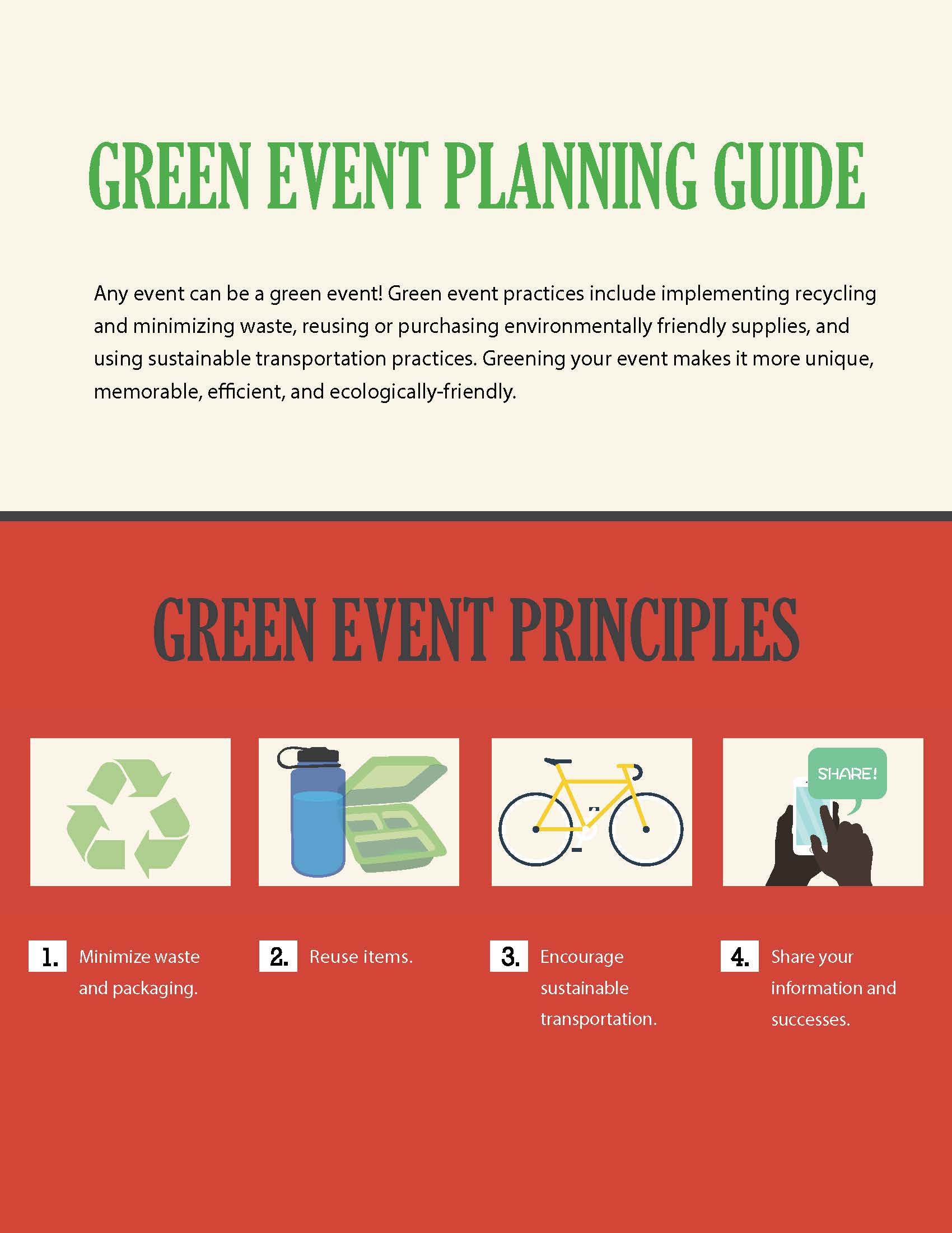 Green Event Guide Sustainable Campus